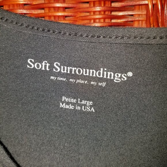 Soft Surroundings Tie Dye Top Petite Large Made in USA - Picture 7 of 12